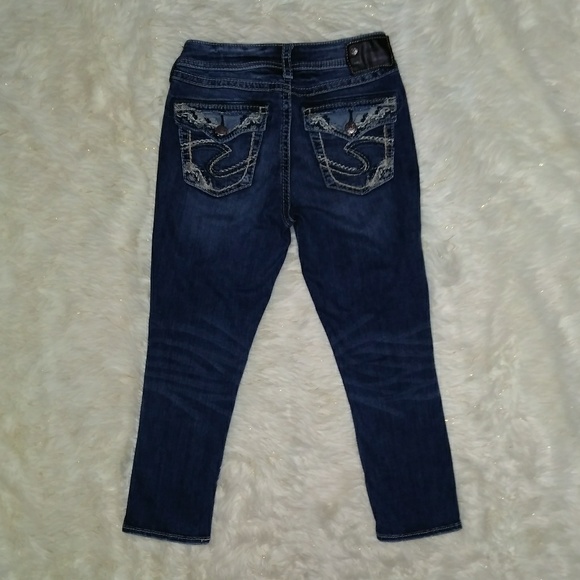 Silver Suki High Capri Fluid Denim - Picture 3 of 6